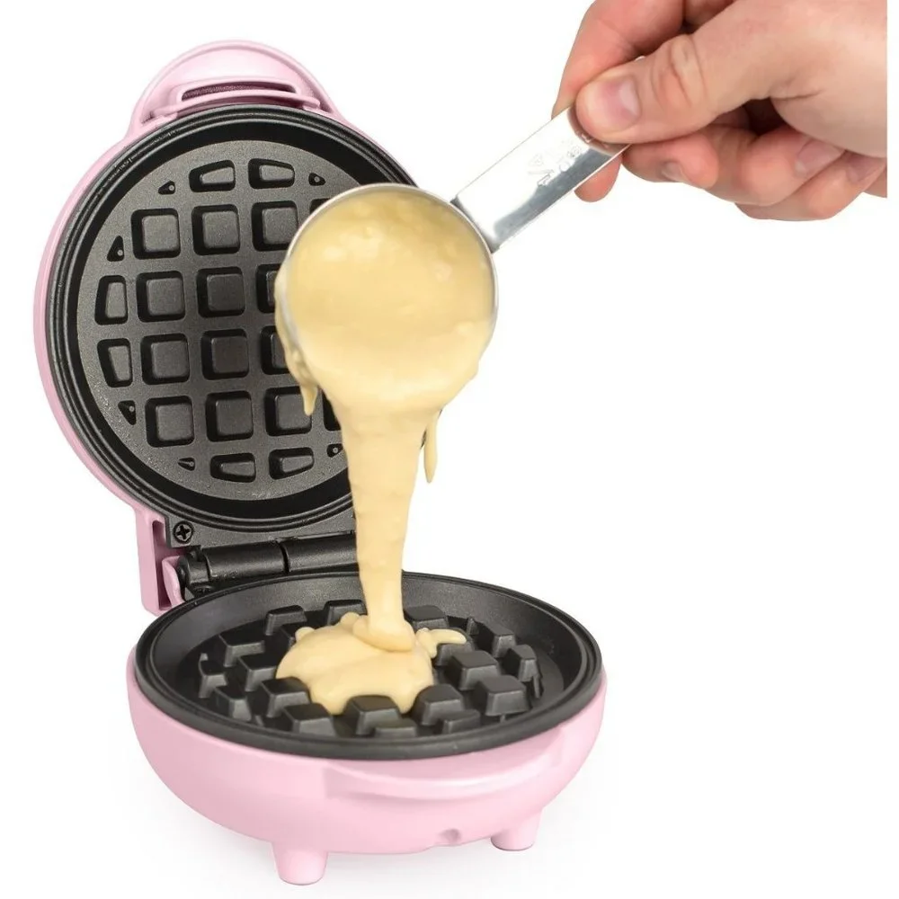 Waffle Maker Pink Nostalgia MyMini Personal Electric - Picture 3 of 5